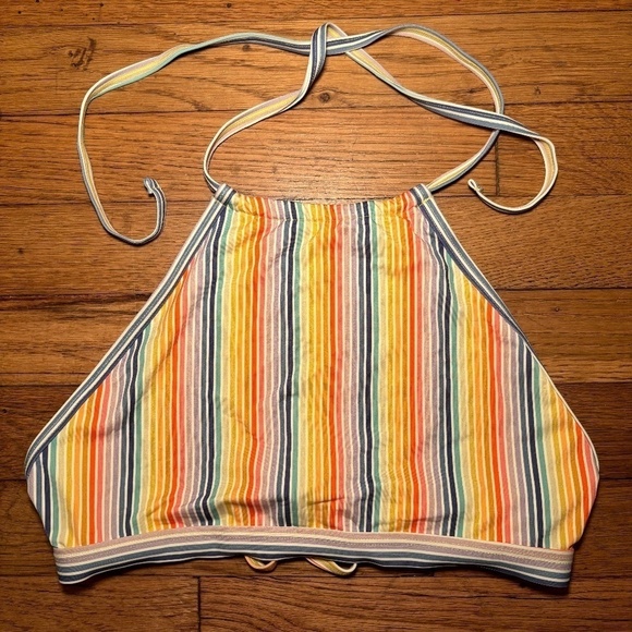 Marine Layer Other - NWOT Marine Layer Rainbow Stripe Havana Swimsuit Top Size Small
